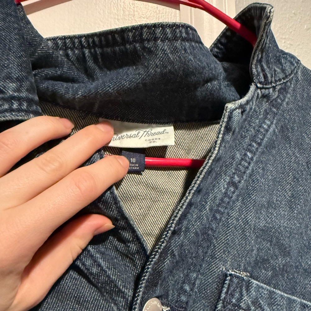🍡NWOT Denim Women's romper long sleeve and shorts - Picture 5 of 6